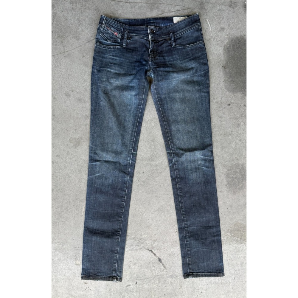 Womens Sz 27x32 DIESEL Matic Slim-tapered‎ 008W3 Stretch Blue Jeans Pants